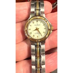 Women's Two Tone 27mm Peugeot Watch, WAter Resistant